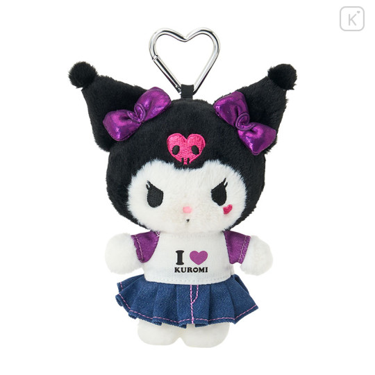 Japan Sanrio Original Mascot Holder - Kuromi : I Love Sanrio Characters - 1