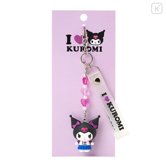 Japan Sanrio Original Mascot Strap - Kuromi : I Love Sanrio Characters - 1