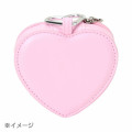 Japan Sanrio Original Fluffy Plush Mini Pouch with Carabiner - Hello Kitty : I Love Sanrio Characters Black - 3
