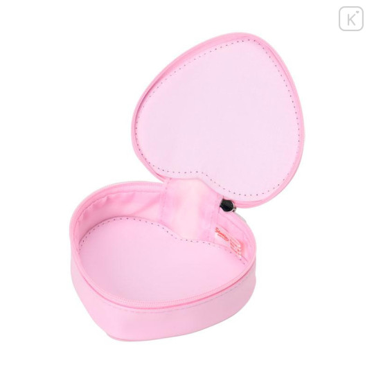Japan Sanrio Original Fluffy Plush Mini Pouch with Carabiner - My Melody : I Love Sanrio Characters - 4