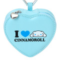 Japan Sanrio Original Fluffy Plush Mini Pouch with Carabiner - Cinnamoroll : I Love Sanrio Characters - 2