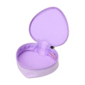 Japan Sanrio Original Fluffy Plush Mini Pouch with Carabiner - Kuromi : I Love Sanrio Characters - 4