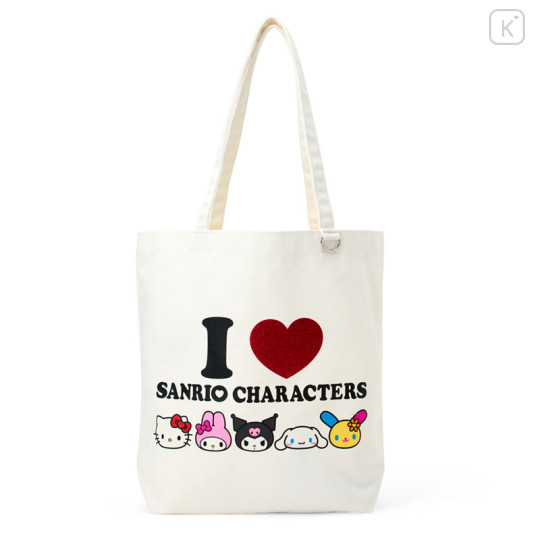 Japan Sanrio Original Tote Bag - I Love Sanrio Characters - 1