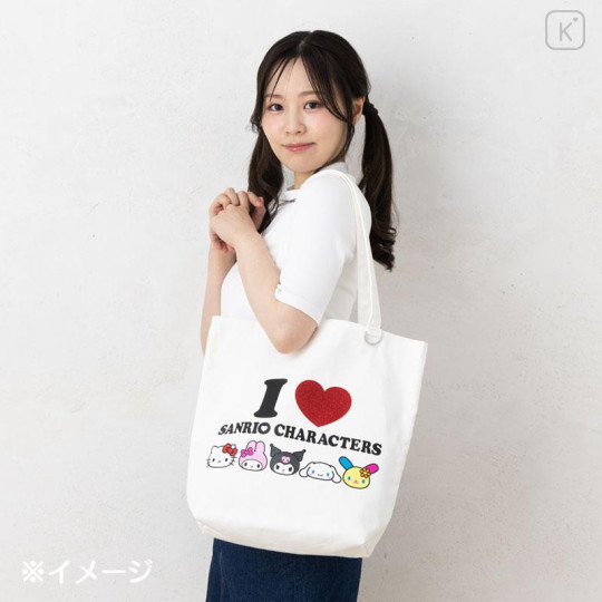 Japan Sanrio Original Tote Bag - I Love Sanrio Characters - 5