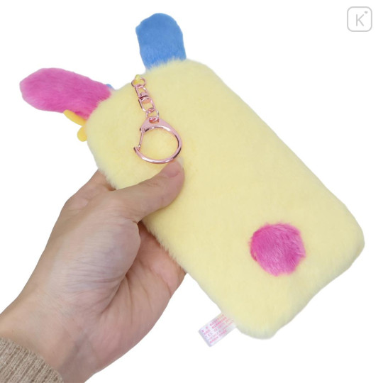 Japan Sanrio Soft Plush Photo Holder Card Case Keychain - Usahana : Summer - 2