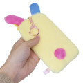 Japan Sanrio Soft Plush Photo Holder Card Case Keychain - Usahana : Summer - 2