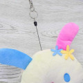Japan Sanrio Face Pass Case Coin Case with Reel - Usahana : Summer - 4