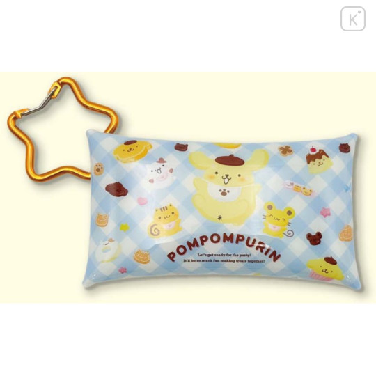 Japan Sanrio Clear Multi Case with Carabiner (S) - Pompompurin : 30th Anniversary Friends - 1