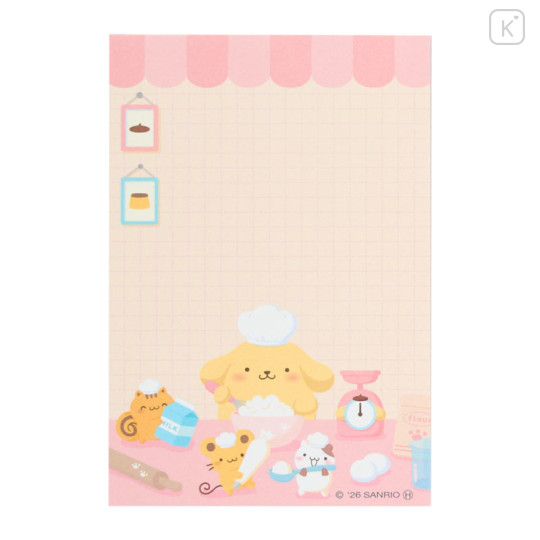 Japan Sanrio Flip Memo - Pompompurin : 30th Anniversary Friends - 3