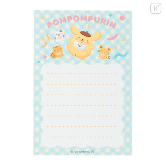 Japan Sanrio Flip Memo - Pompompurin : 30th Anniversary Friends - 6