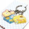 Japan Sanrio Acrylic Keychain 3 Charm - Pompompurin : 30th Anniversary Friends - 2