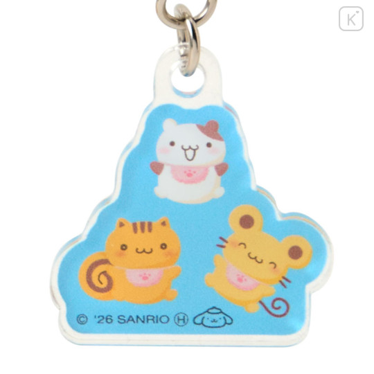 Japan Sanrio Acrylic Keychain 3 Charm - Pompompurin : 30th Anniversary Friends - 3