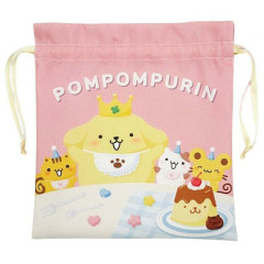Japan Sanrio Drawstring Bag - Pompompurin : 30th Anniversary Friends