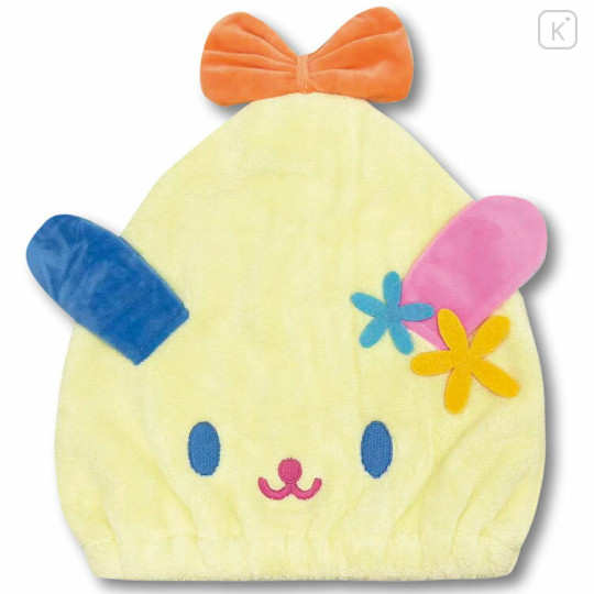 Japan Sanrio Quick Dry Hair Cap Towel - Usahana : Face Summer - 1