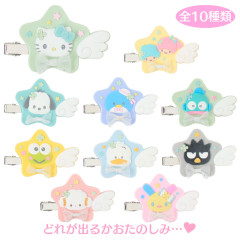 Japan Sanrio Original Secret Hair Clip - Sparkling Wish Characters Flocked Star Blind Box A