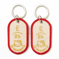 Japan Sanrio 2/8b Pair Key Ring - Hello Kitty & Hello Mimmy : Together - 3