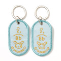 Japan Sanrio 2/8b Pair Key Ring - Usahana : Colorful - 3