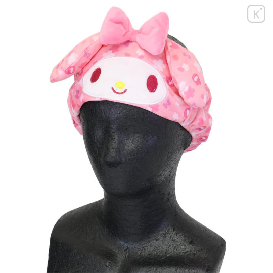 Japan Sanrio Spa Headband with Ears - My Melody : Sakura Ribbon Pink - 3