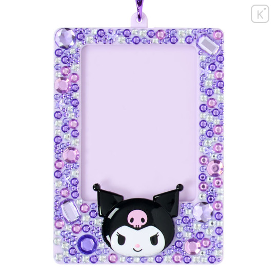 Japan Sanrio Original Trading Card Holder - Kuromi : Enjoy Idol Sparkling Stones - 2