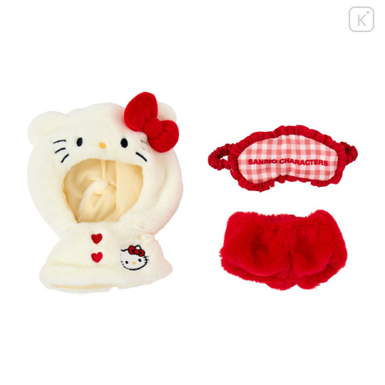 Japan Sanrio Original Plush Costume - Hello Kitty : Enjoy Idol Cape & Pant & Eye Mask - 2