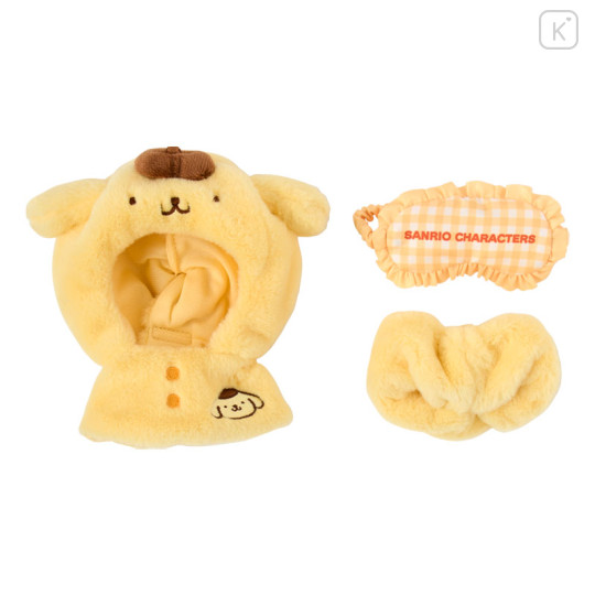 Japan Sanrio Original Plush Costume - Pompompurin : Enjoy Idol Cape & Pant & Eye Mask - 2