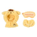 Japan Sanrio Original Plush Costume - Pompompurin : Enjoy Idol Cape & Pant & Eye Mask - 2