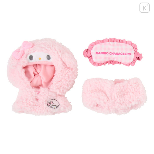Japan Sanrio Original Plush Costume - My Sweet Piano : Enjoy Idol Cape & Pant & Eye Mask - 2