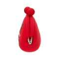 Japan Sanrio Pochi Silicone Mini Accessory Clasp Pouch - Hello Kitty : Classic Red - 2