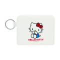 Japan Sanrio Flappo Pouch - Hello Kitty : Sitting White - 1
