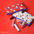 Japan Sanrio Nuu Silicone Cosmetic Pouch - Hello Kitty : Face White - 3