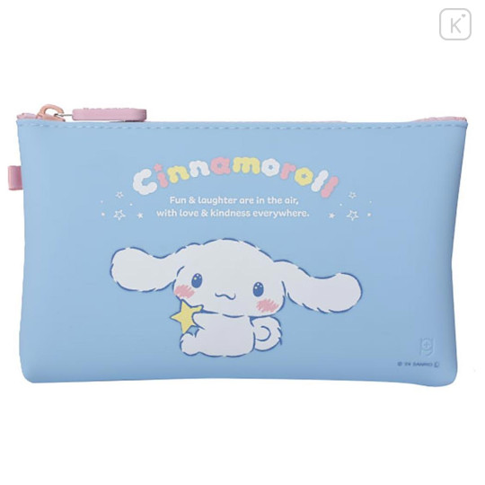 Japan Sanrio Nuu Silicone Cosmetic Pouch - Cinnamoroll : Star Blue - 1