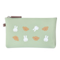 Japan Miffy Nuu Silicone Cosmetic Pouch - Boris & Miffy : Face Green - 1