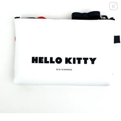 Japan Sanrio Nuu Small Pouch - Hello Kitty : Face White - 2