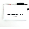 Japan Sanrio Nuu Small Pouch - Hello Kitty : Face White - 2