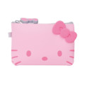 Japan Sanrio Nuu Small Pouch - Hello Kitty : Face Pink - 1