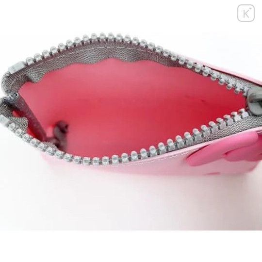 Japan Sanrio Nuu Small Pouch - Hello Kitty : Face Pink - 3