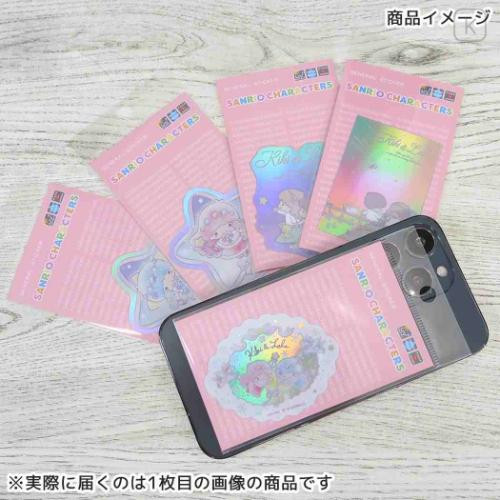 Japan Sanrio Vinyl Hologram Sticker - Little Twin Stars : Snow Lantern Fantasy Star Kiki - 2