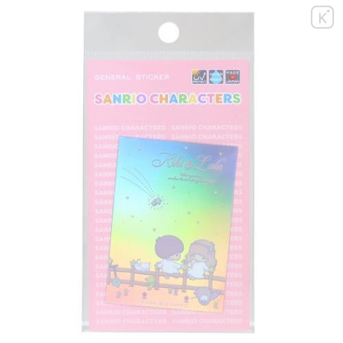 Japan Sanrio Vinyl Hologram Sticker - Little Twin Stars : Meteor - 1