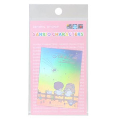 Japan Sanrio Vinyl Hologram Sticker - Little Twin Stars : Meteor
