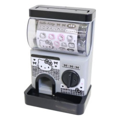 Japan Sanrio Toy Mini Capsules Gacha Machine - Hello Kitty : Monotone Houndstooth