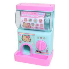 Japan Sanrio Toy Mini Capsules Gacha Machine - Hello Kitty : Tan Sunburned Turquoise Pinjk