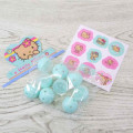 Japan Sanrio Toy Mini Capsules Gacha Machine - Hello Kitty : Tan Sunburned Turquoise Pinjk - 5
