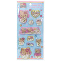 Japan Sanrio Glitter Capsule Sticker - Hello Kitty : Summer Tan Sunburned 3D - 1