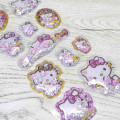 Japan Sanrio Glitter Capsule Sticker - Hello Kitty : Leopard 3D - 2