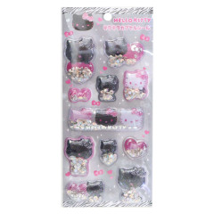Japan Sanrio Glitter Capsule Sticker - Hello Kitty : Zebra 3D