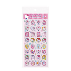 Japan Sanrio Glitter Crystal Gem Stone Seal Sticker - Hello Kitty : 3D