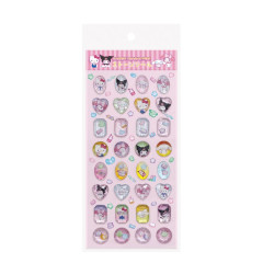 Japan Sanrio Glitter Crystal Gem Stone Seal Sticker - Characters 3D