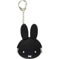 Japan Miffy Mini Pochi Baby Silicone Pouch Keyring - Black - 1