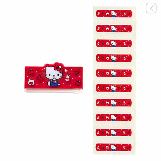 Japan Sanrio Original Adhesive Bandages with Slider Case - Hello Kitty : Red - 2