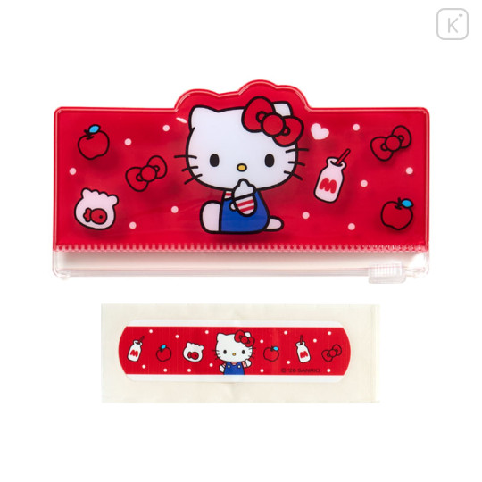 Japan Sanrio Original Adhesive Bandages with Slider Case - Hello Kitty : Red - 3